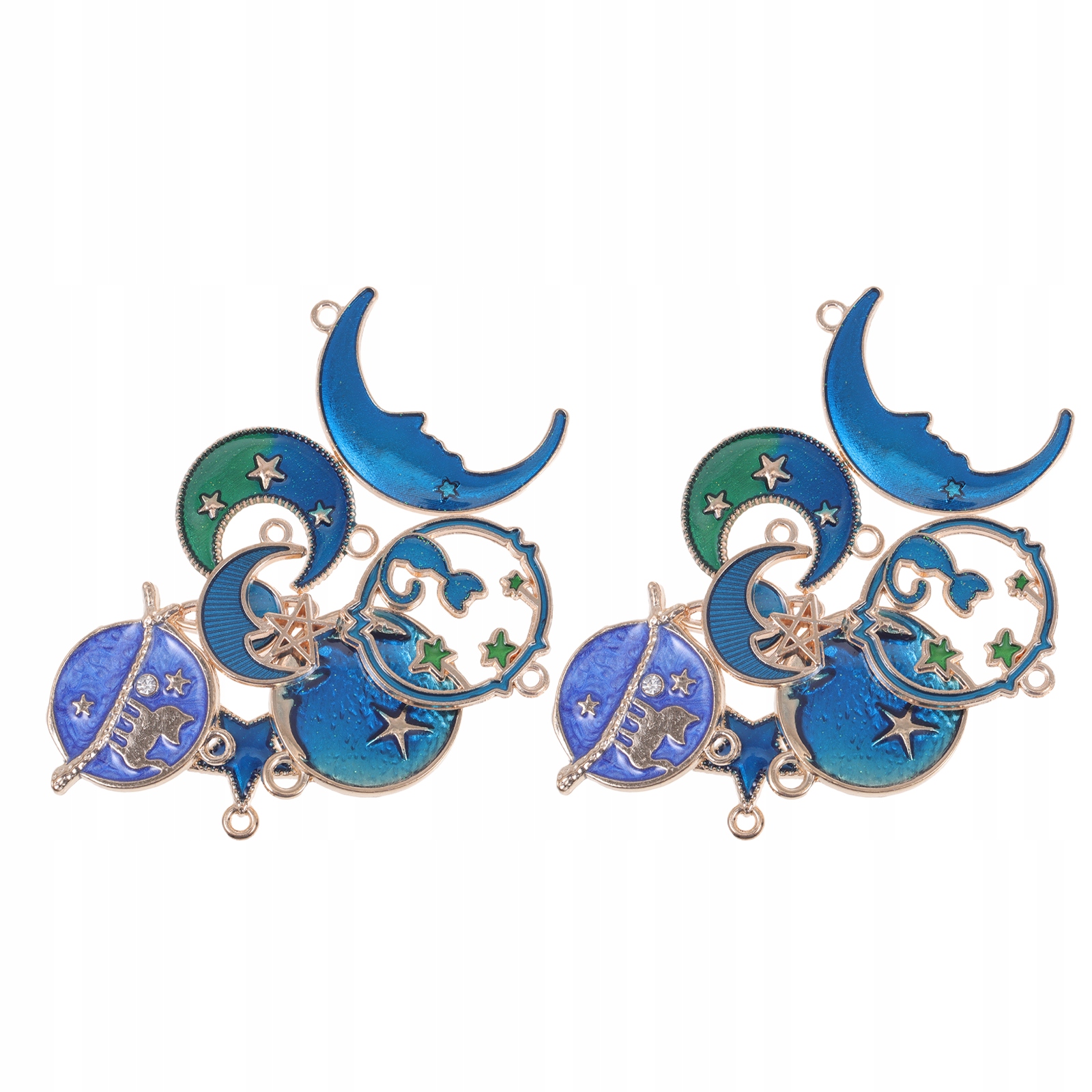 

2 zestawy zawieszek do kolczyków Charms Planet Emalia Charms