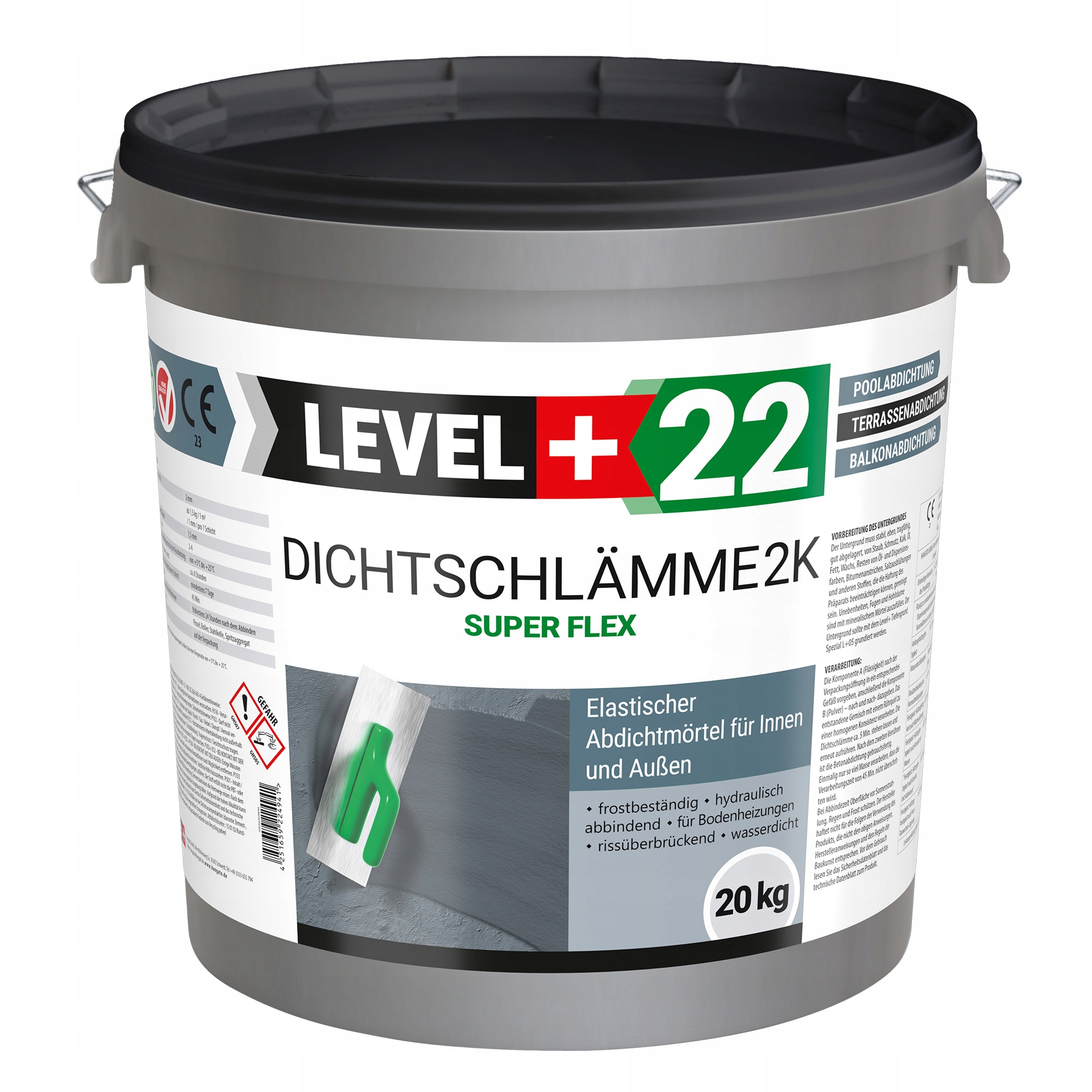 Hydroizolacja na Balkon Szlam 2K Folia 20kg