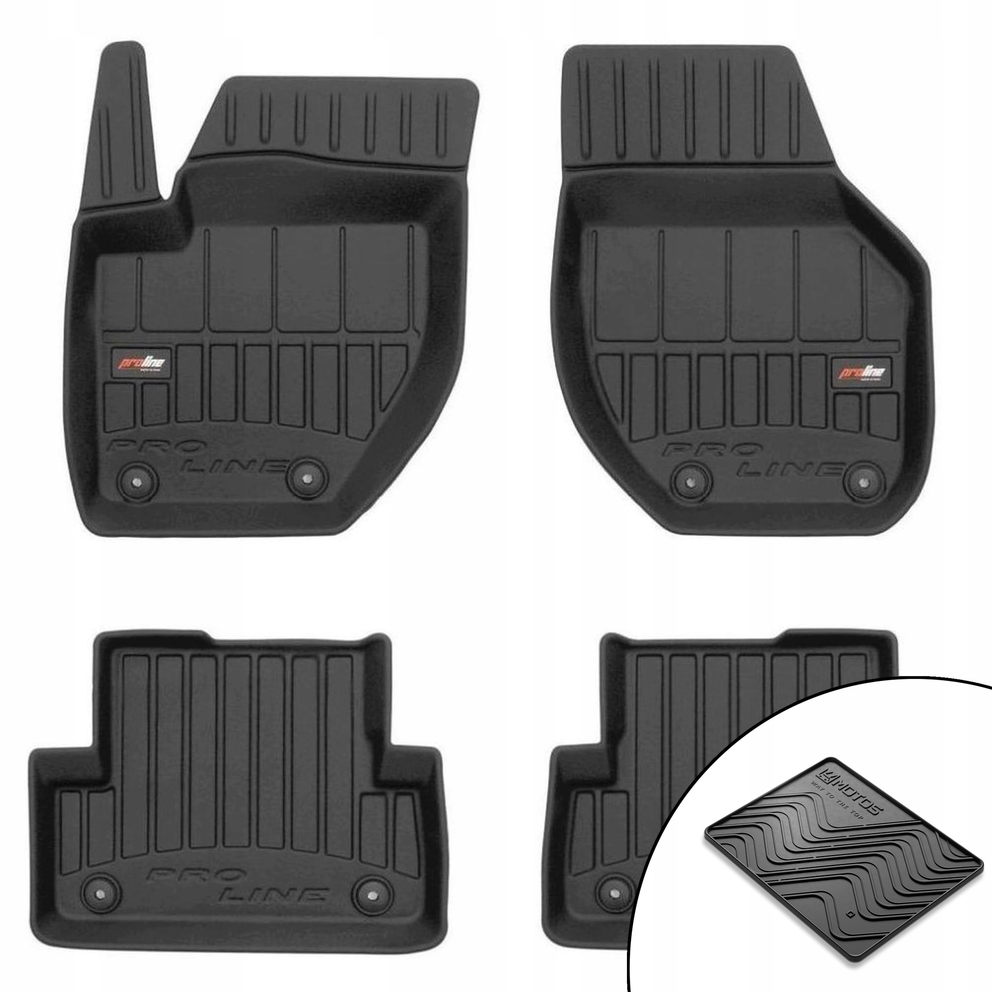 3D gumové rohože Volvo V40 II 2012-2019 rohož zdarma