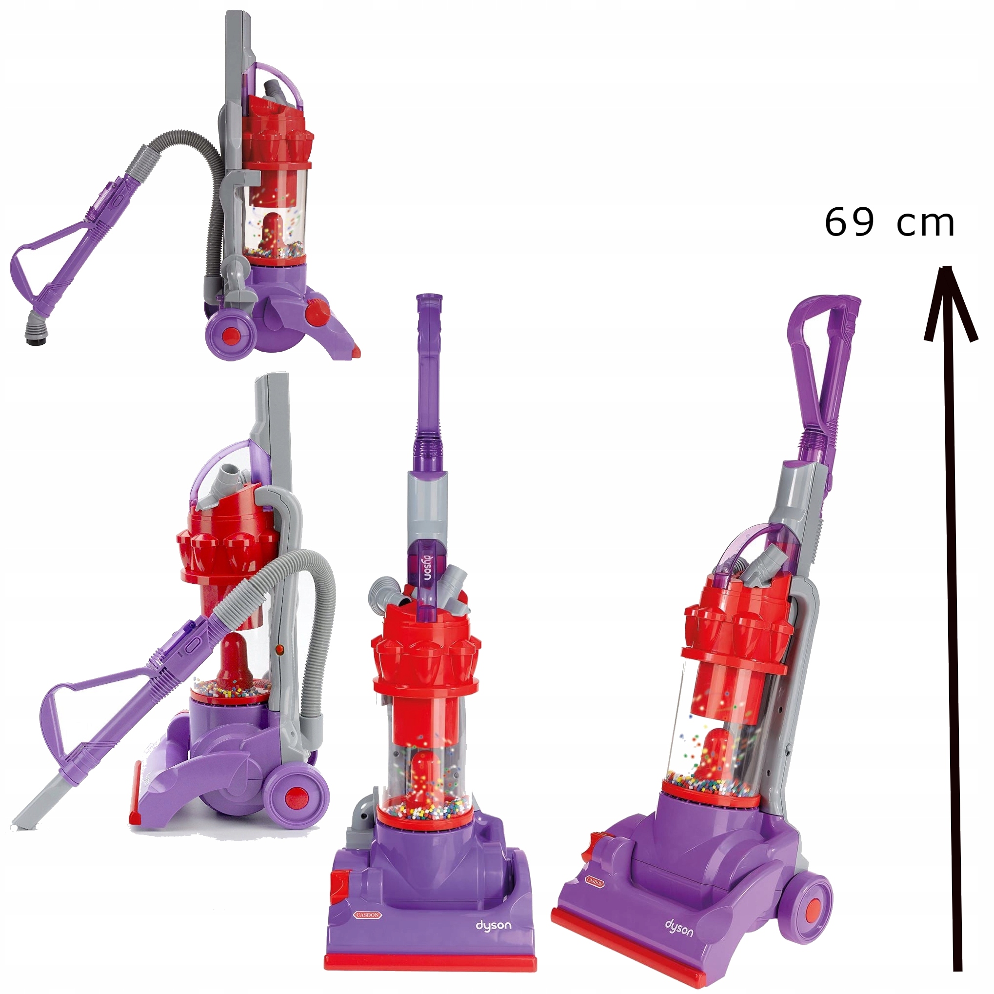 ZABAWKOWY ODKURZACZ INTERAKTYWNY DLA DZIECI DYSON CASDON Seria Dyson