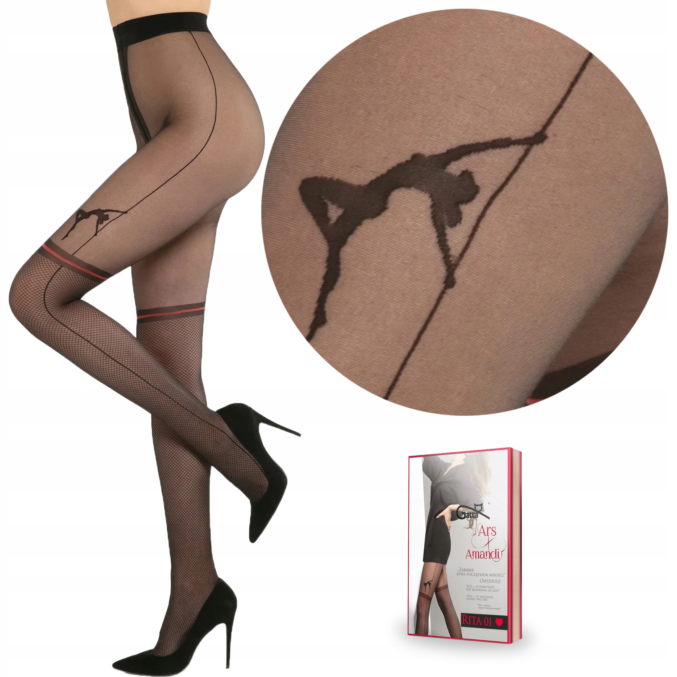 

Gatta Rajstopy Ars Amandi Rita 01 Pole Dance 3-M