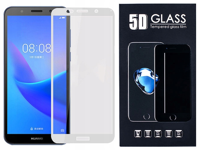 

Huawei Y5 2018 Szkło Hartowane 5D Klej Cały Ekran