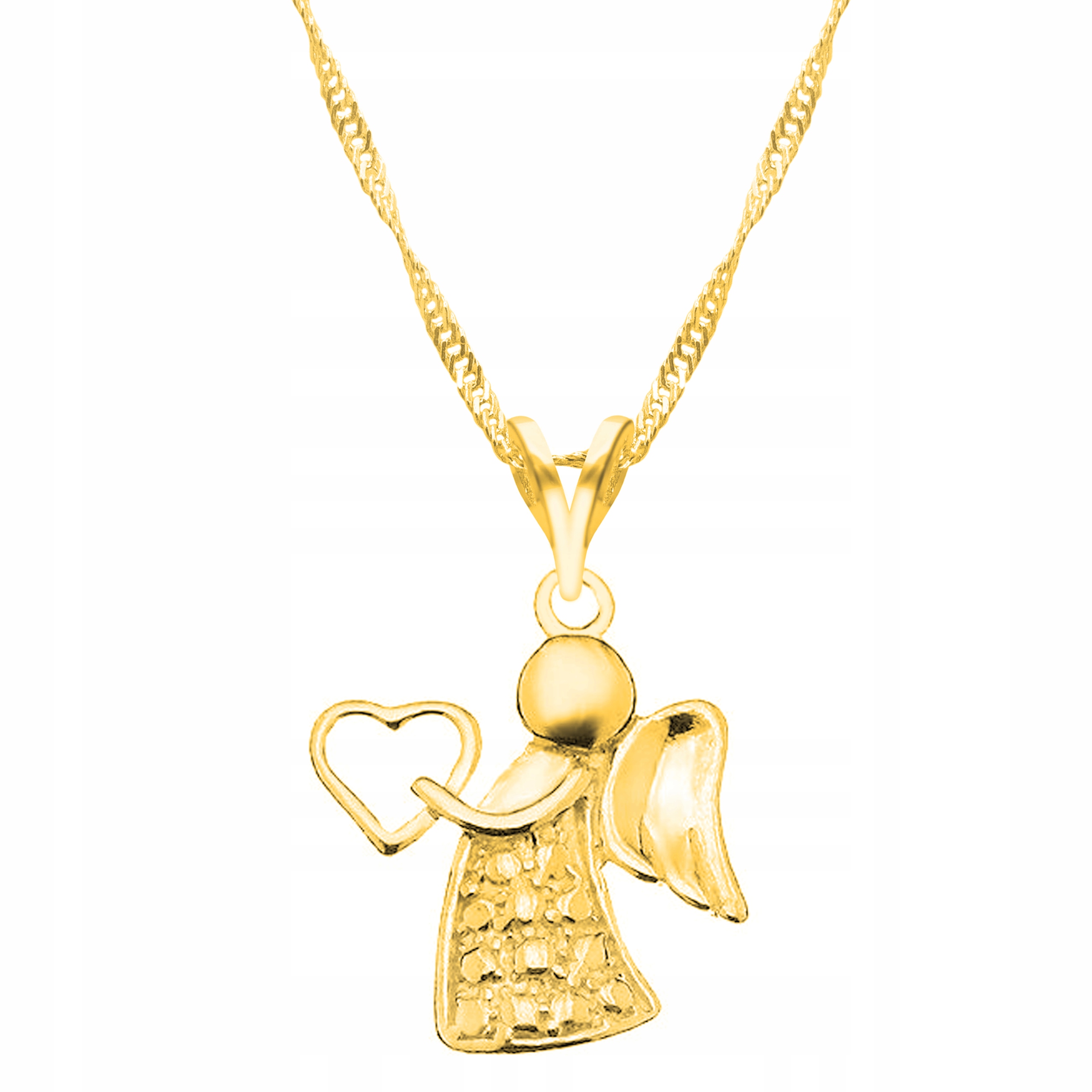 Řetízek zlatý náhrdelník 925 Anděl Andílek Angel