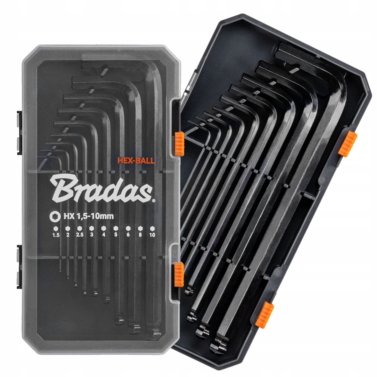 Klucze imbusowe Hex z kulką Imbus 1,5-10mm z kulką 9szt DIY-HKB11-LO/BOX