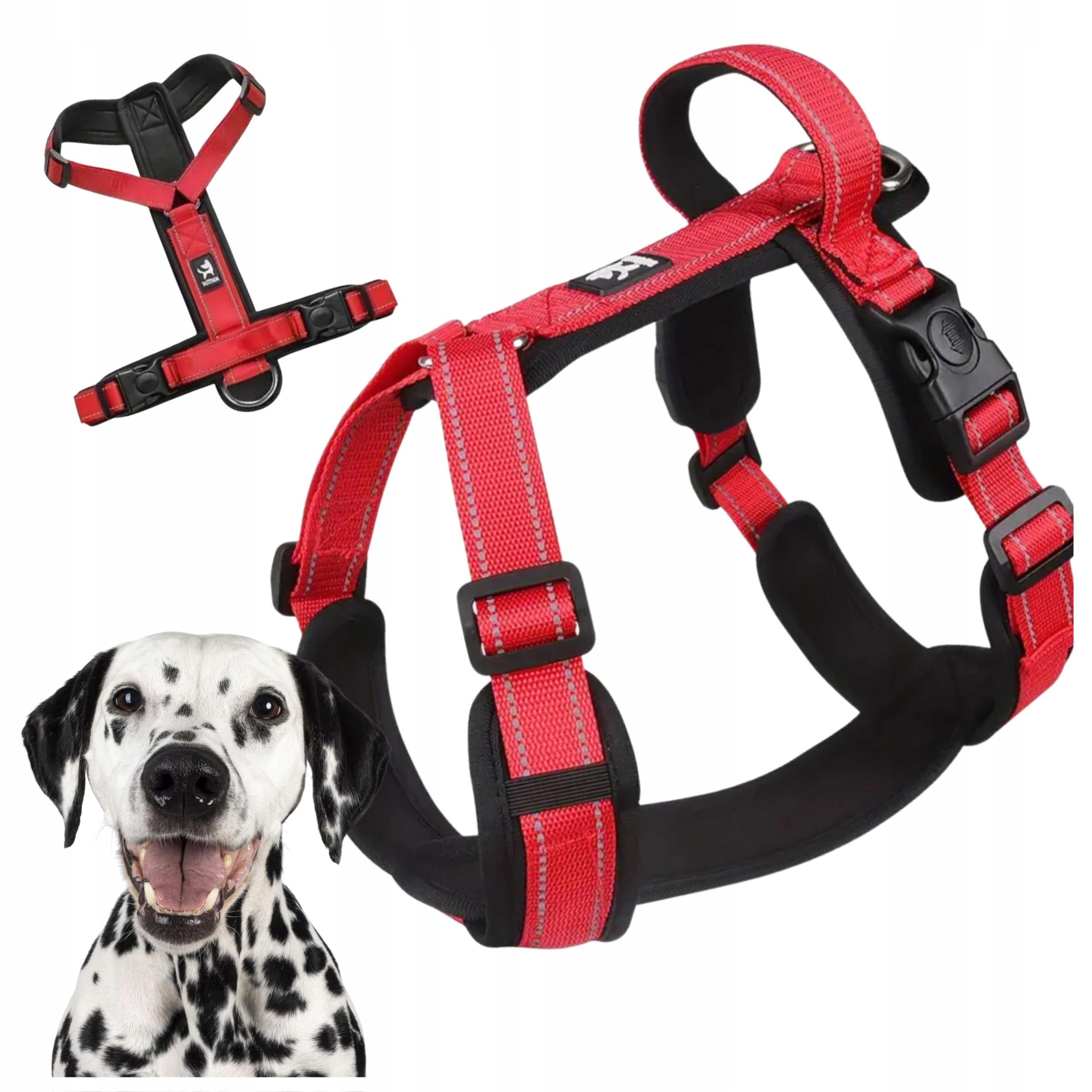 Levně Postroj Guard pro velkého psa, pohodlný, beztlakový, s odrazkou XL (54-71 cm)