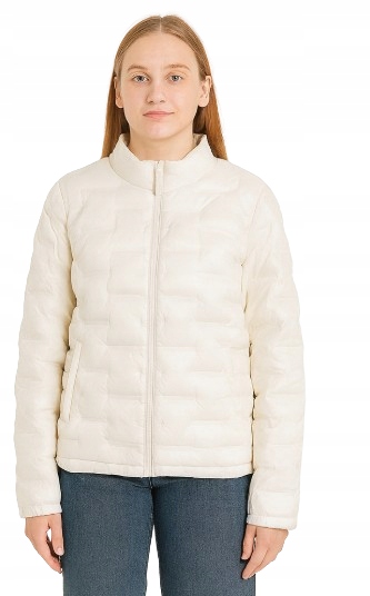 Fuchs Schmitt Zimní Prošívaná Bunda Na Zip Krémová Hladká 40 K1N