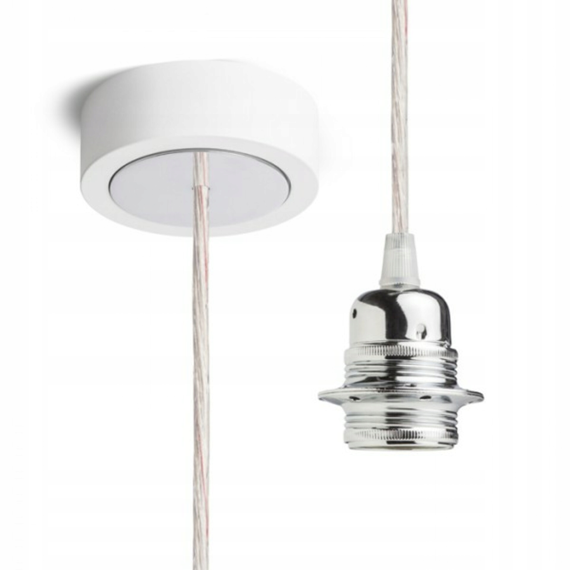 Rendl Hex závěsná sada BZ+TK+CHO+CHK1, kabel 1,5 m, patice E27, bílá/chrom