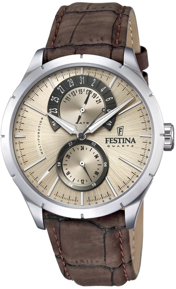 Festina 16573/9 pánské hodinky hnědé klasické