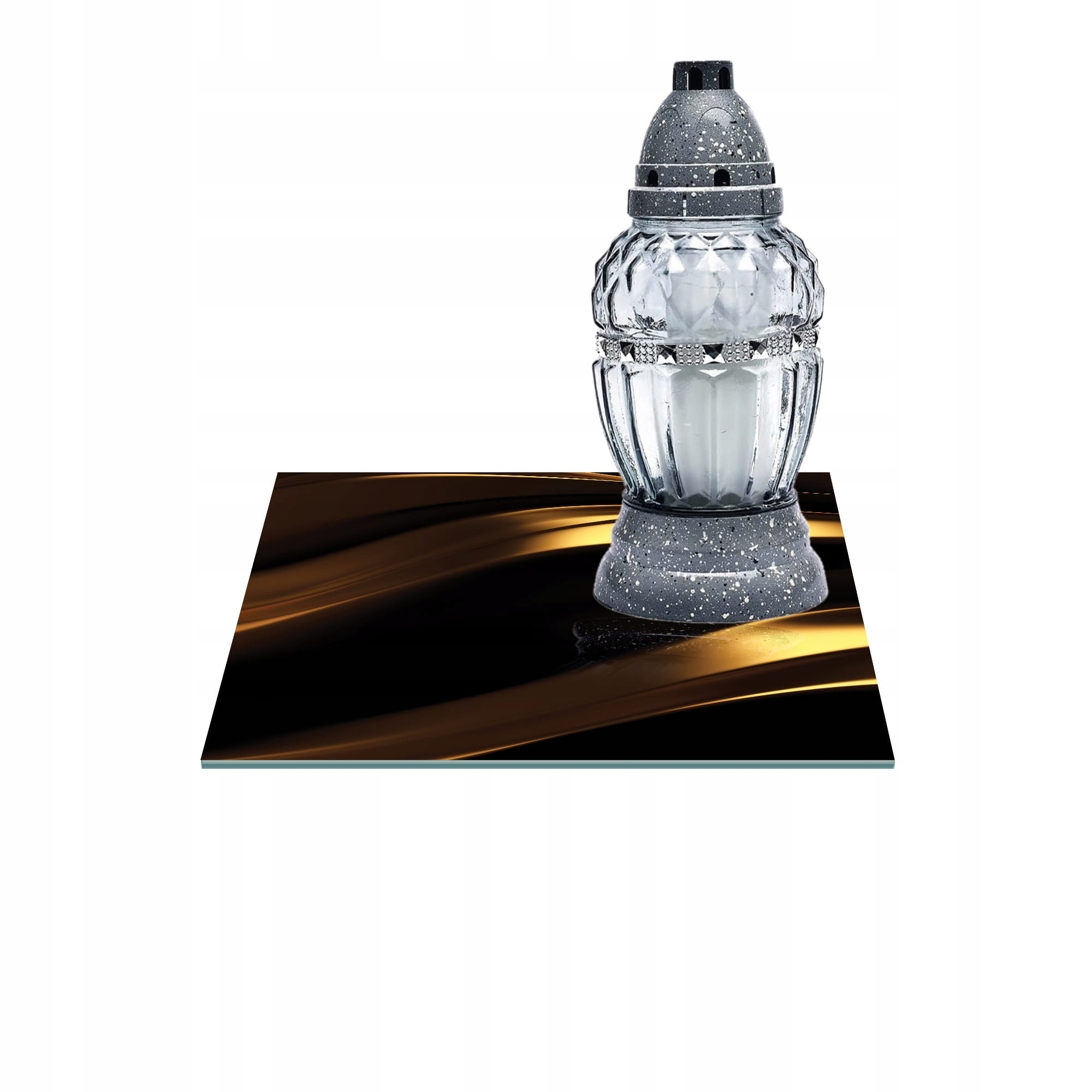 Podstawka pod znicz szkło hartowane 40 x 40 x 0,5