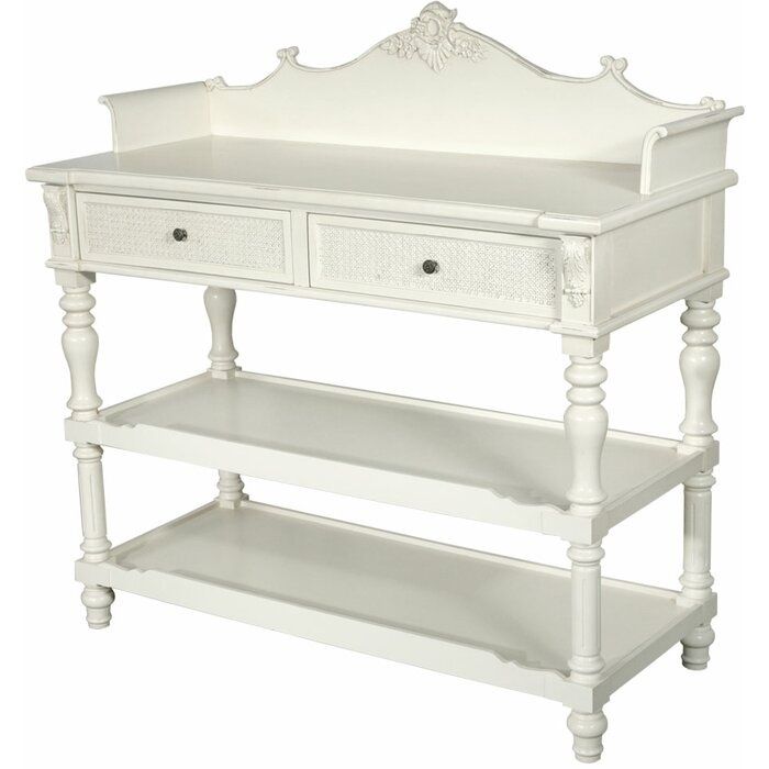 Komoda w stylu rokoko białe lakierowane Drewno