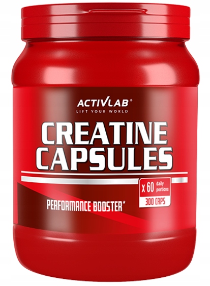 Activlab Kreatin 300 Kapslí Silná Monohydrátová Hmota