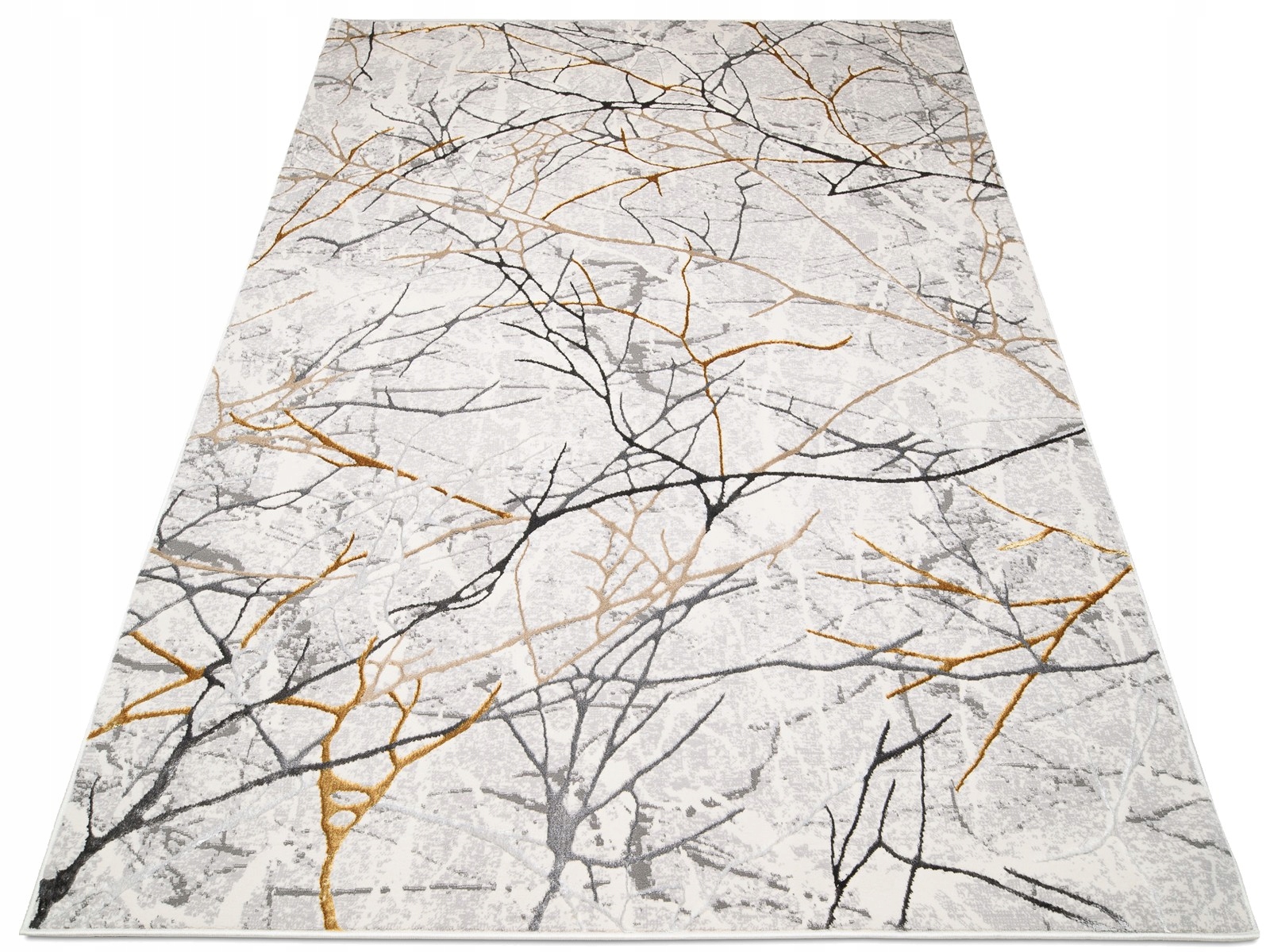 Koberec Gold 200x300 Shrnik Štýlový Moderný Prémiový Lesk W17