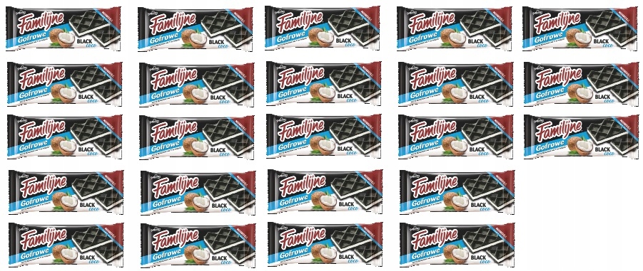 Levně 23 x 140 g Jutrzenka Rodinné vaflové černé Coco Karton