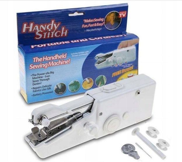 MASZYNA DO SZYCIA MINI RĘCZNA BATERIE HANDY STITCH Marka inna