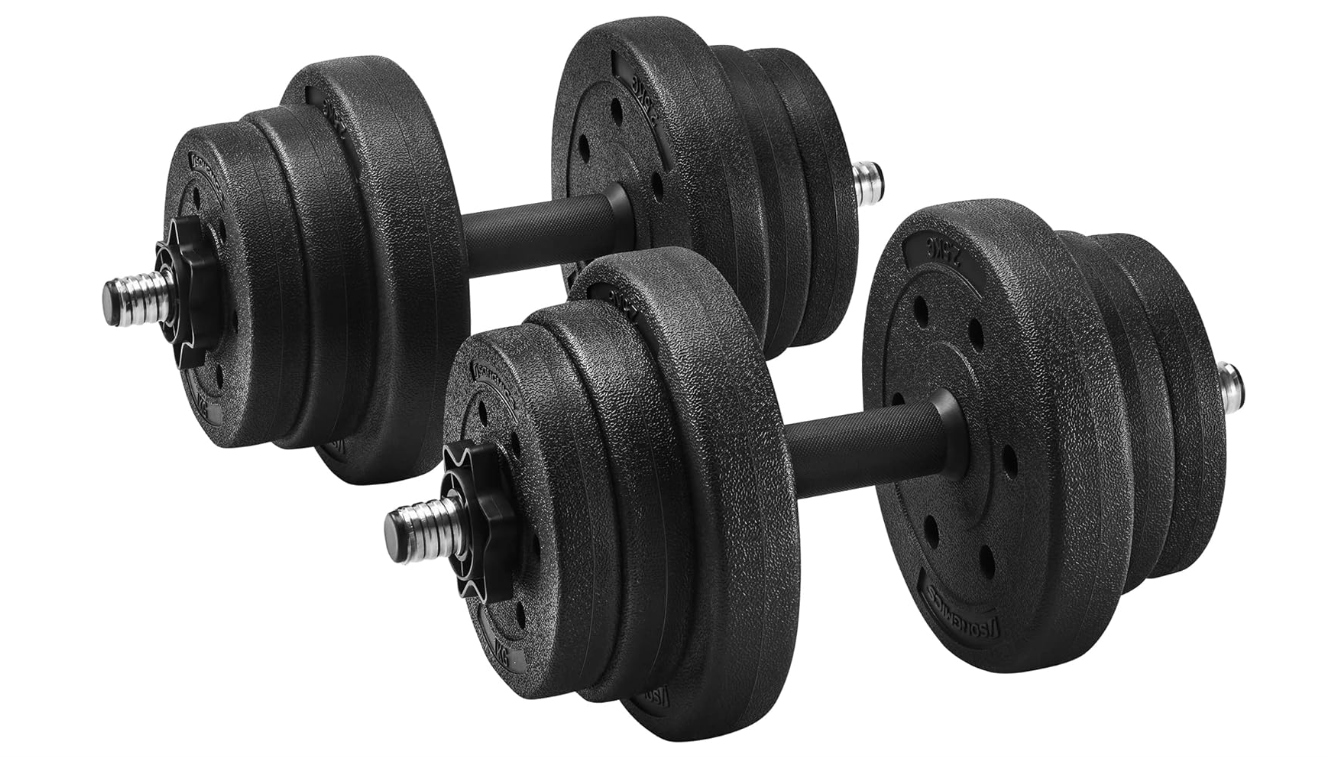 Hantle, zestaw 2, 20 kg, dla mężczyzn i kobiet, fitness Songmics SYL20HV1