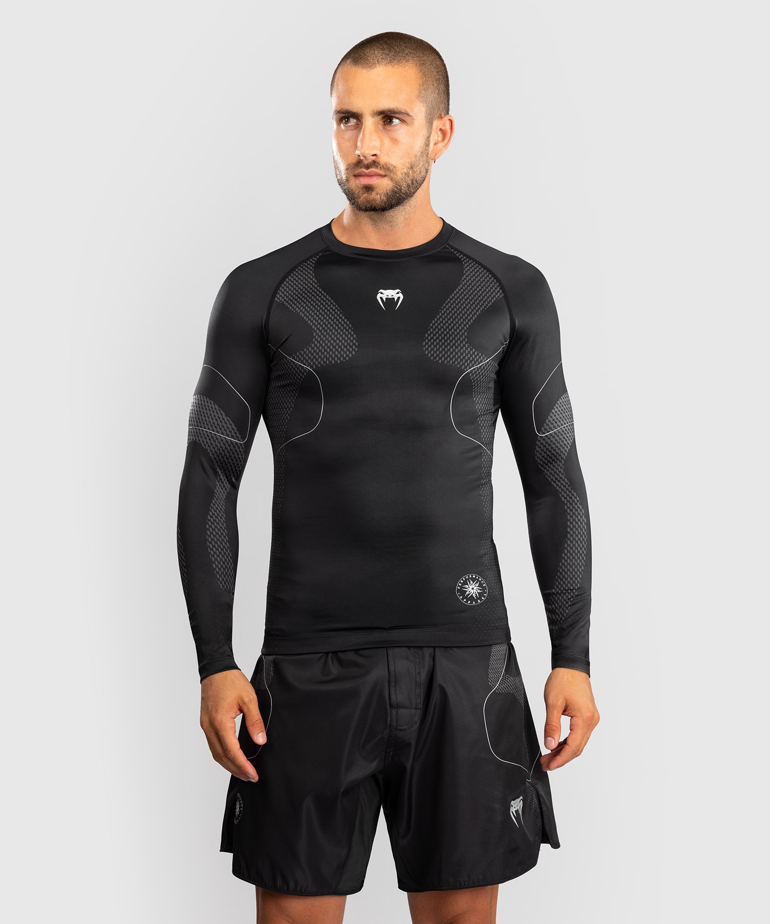 Rashguard Venum Nexus Long Sleeve Black/Silver roz. M