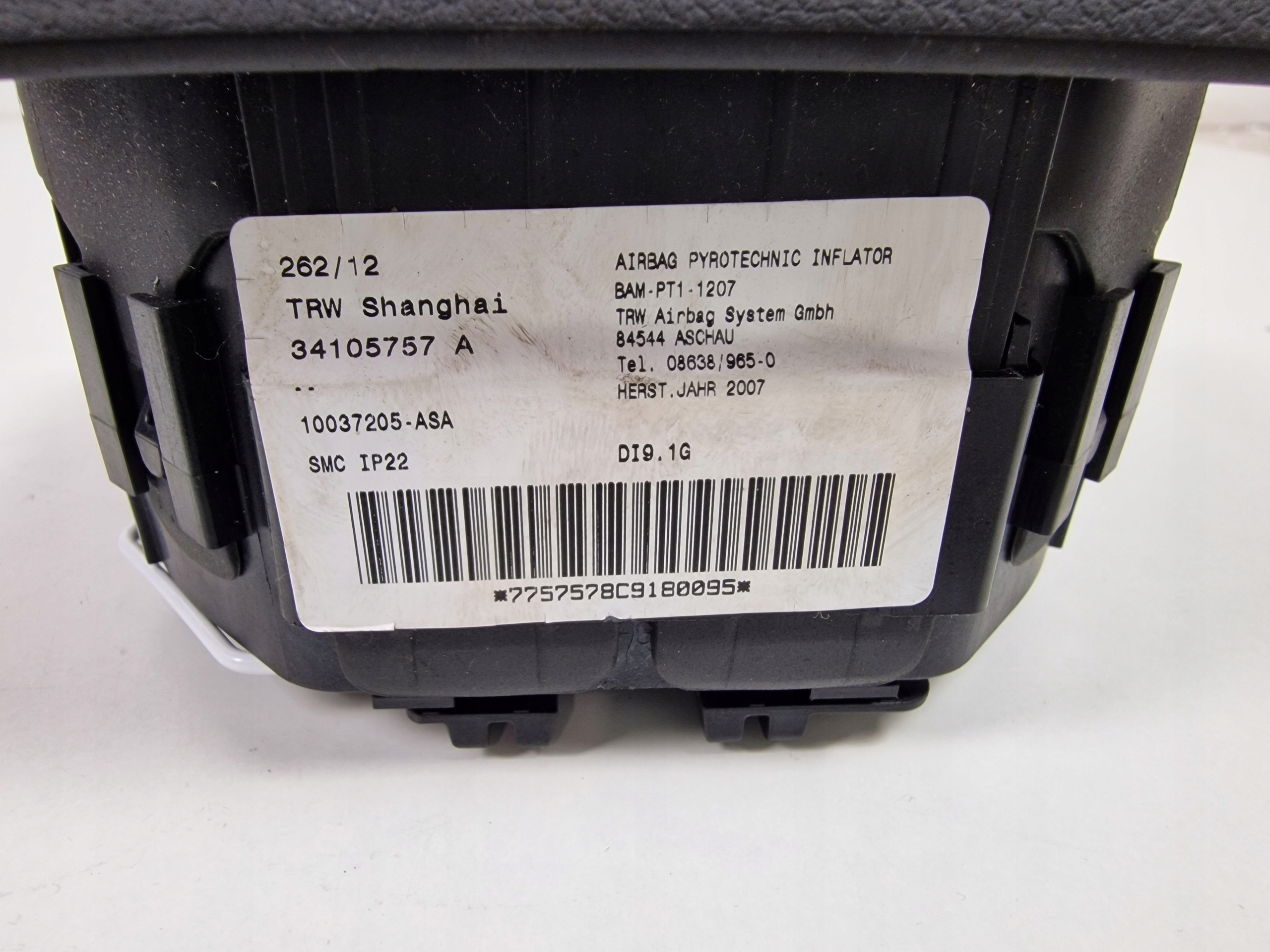 MG 6 2012 Airbag Deckel AIRBAG 34105757 A