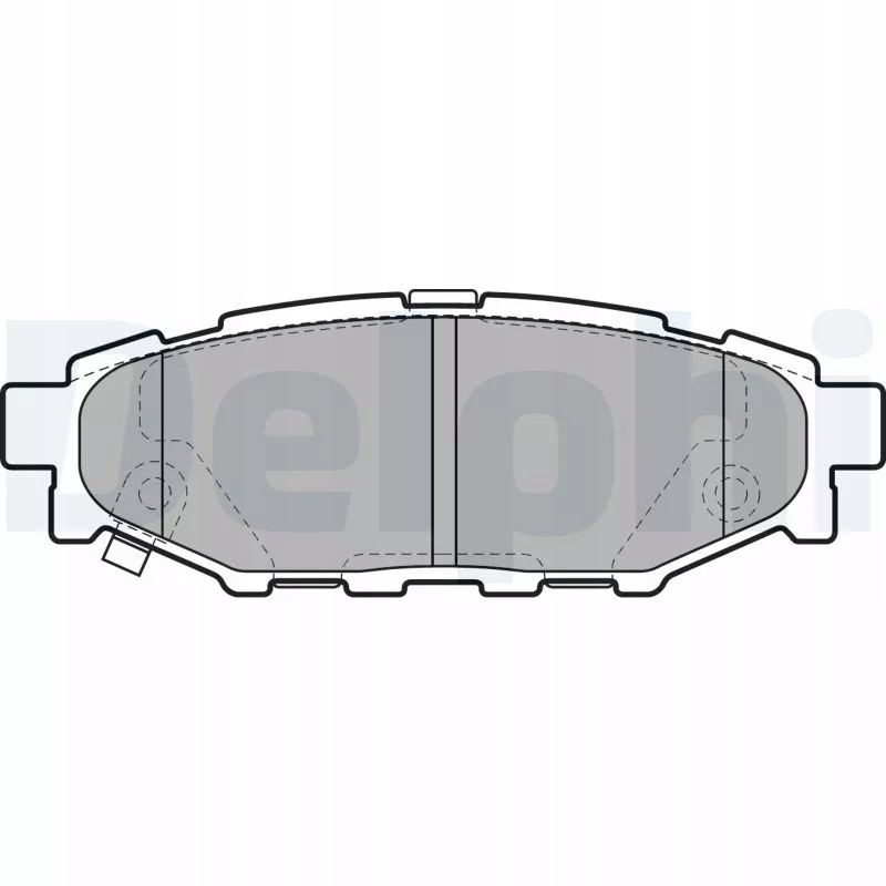 2× Delphi BG4158 тормозной диск + тормозные колодки зад LP1999 subaru BRZ