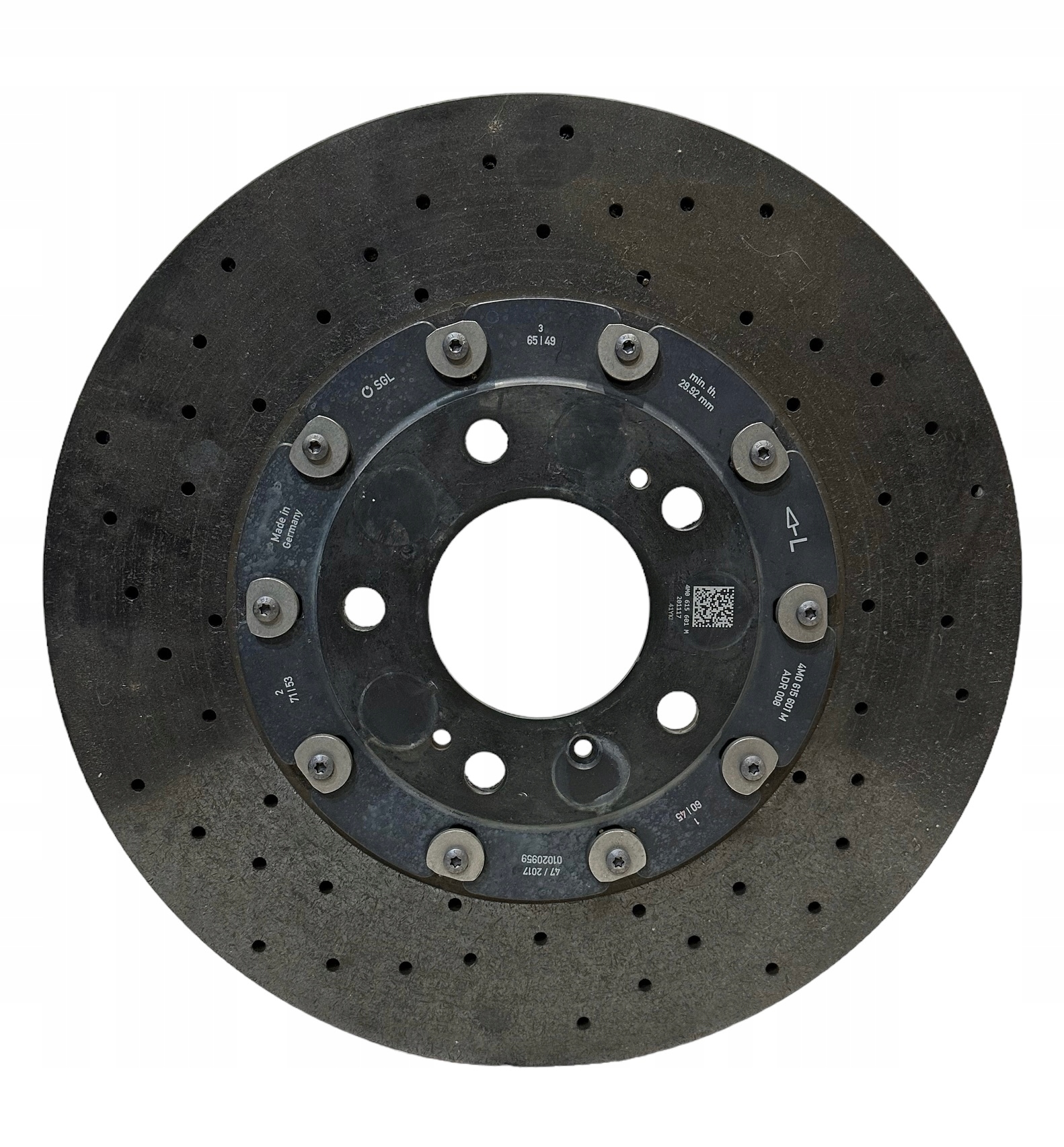 LAMBORGHINI URUS rear disc brake disc LH 4M0615601M