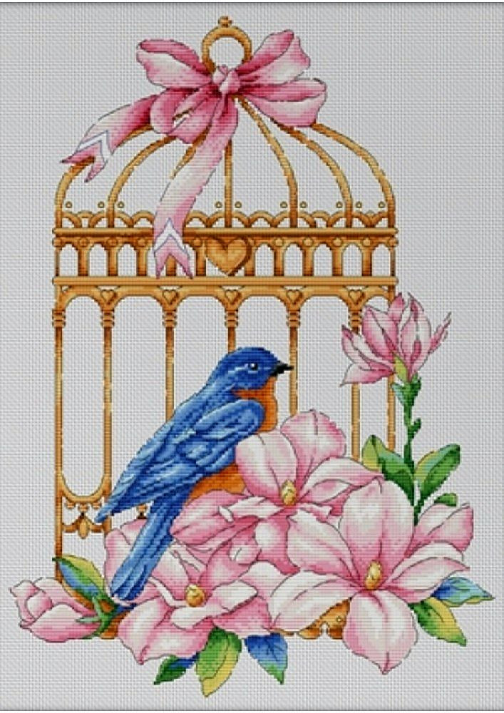 Křížková výšivka počítaná sada (kanva, mulina)