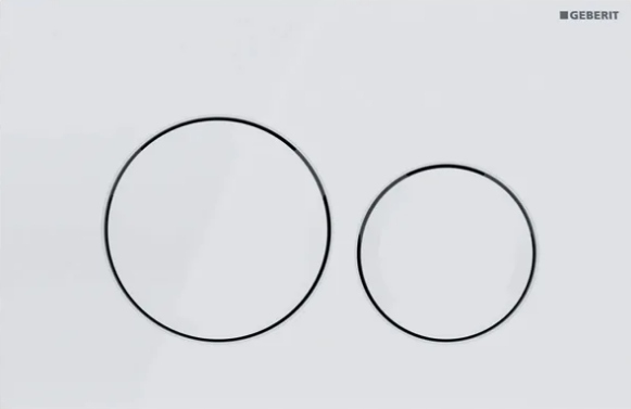 Splachovací tlačítko pro Wc Geberit Bílá 115.127.11.1