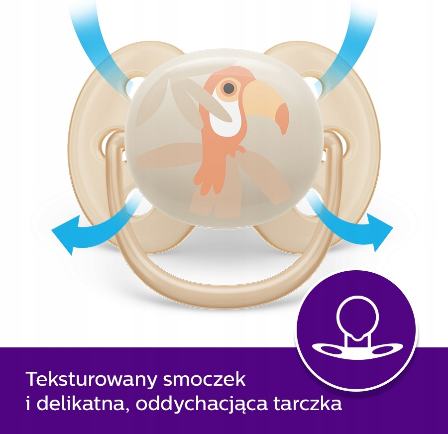 PHILIPS AVENT 2x SMOCZEK ULTRA SOFT ODDYCHAJĄCY ELASTYCZNY MIĘKKI ORTO 0-6M EAN (GTIN) 8720689016865