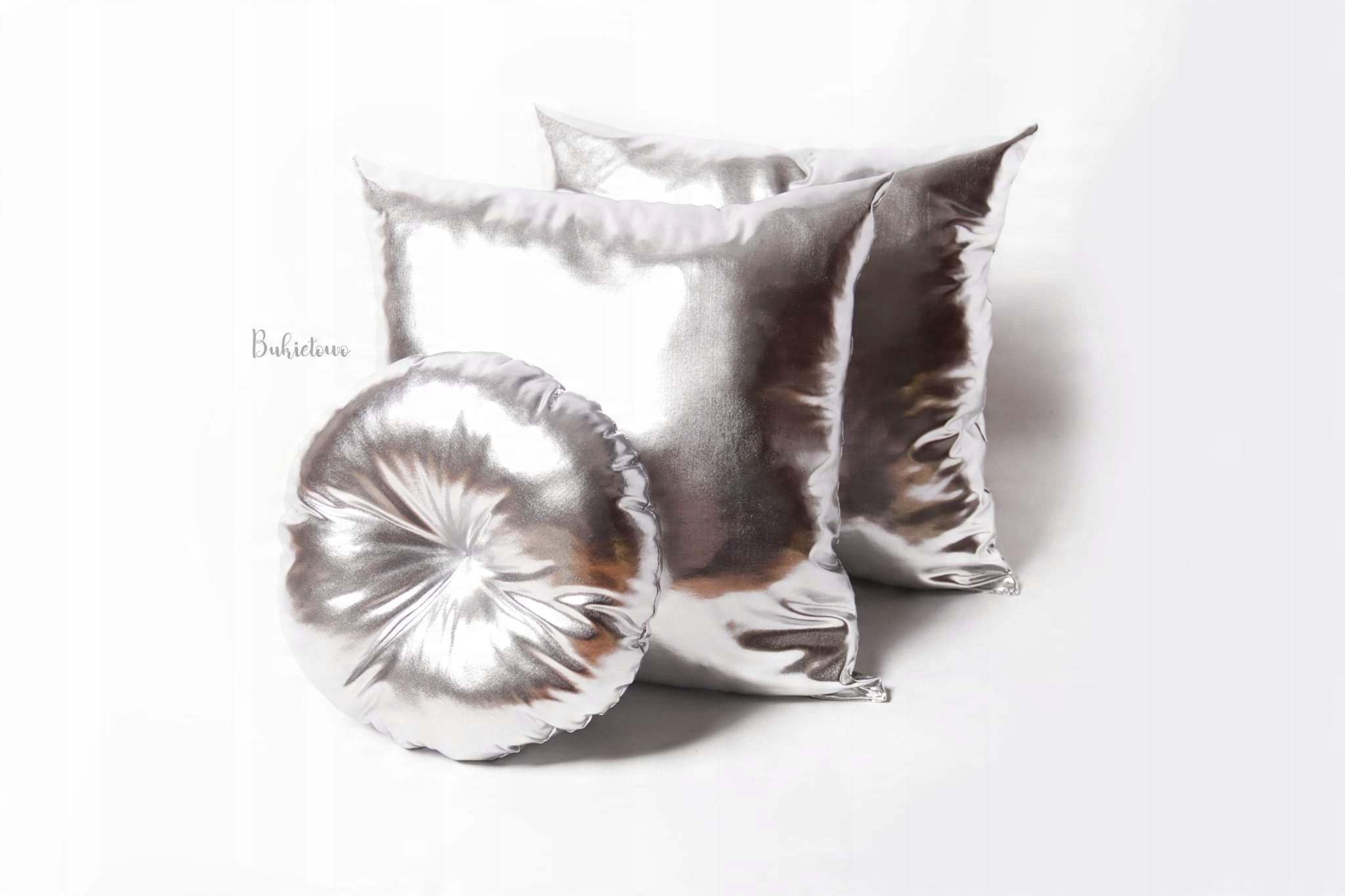 

Poduszka glamour srebrna, upominek, dekoracja