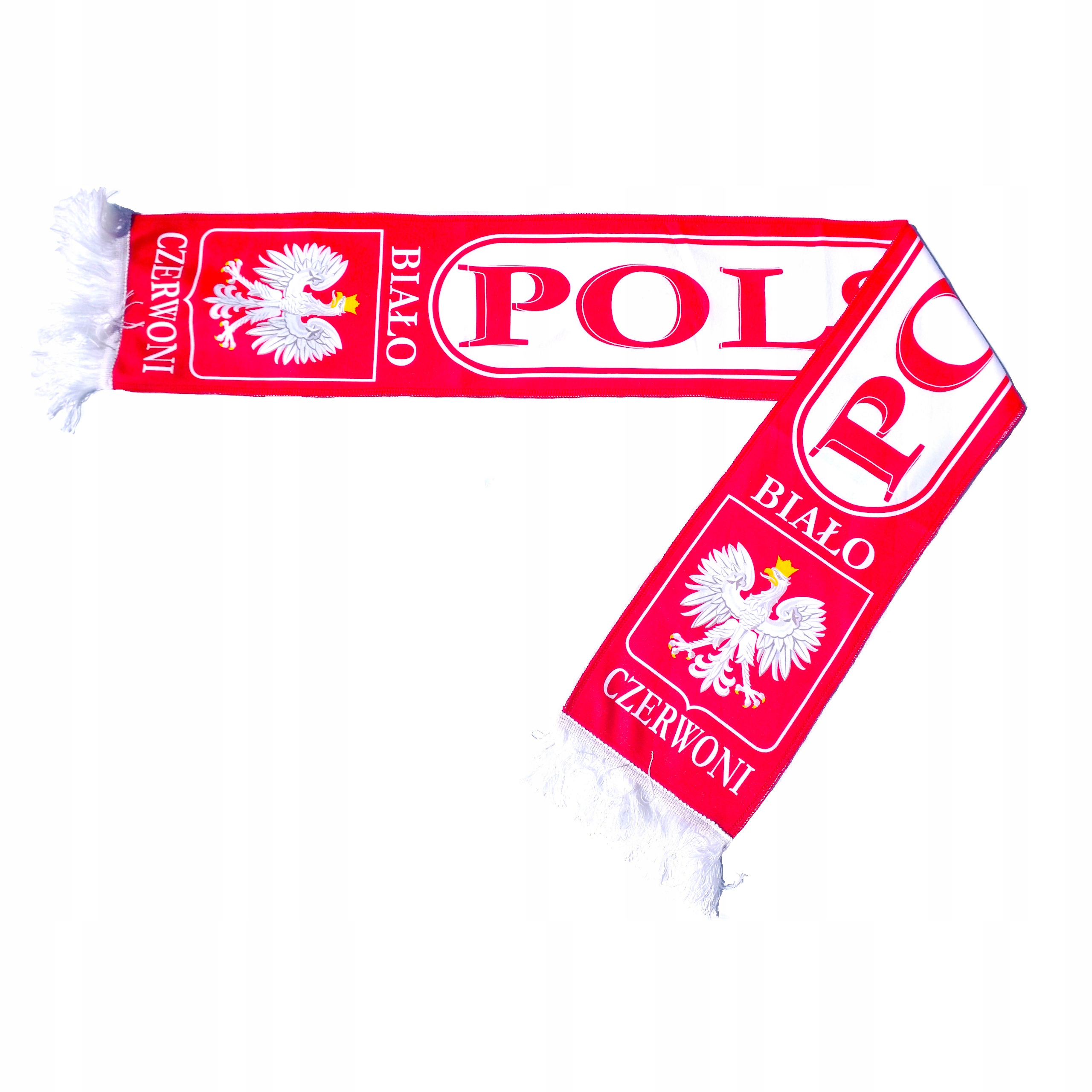 Szalik biało czerwony kibica Polski Polska Jakość