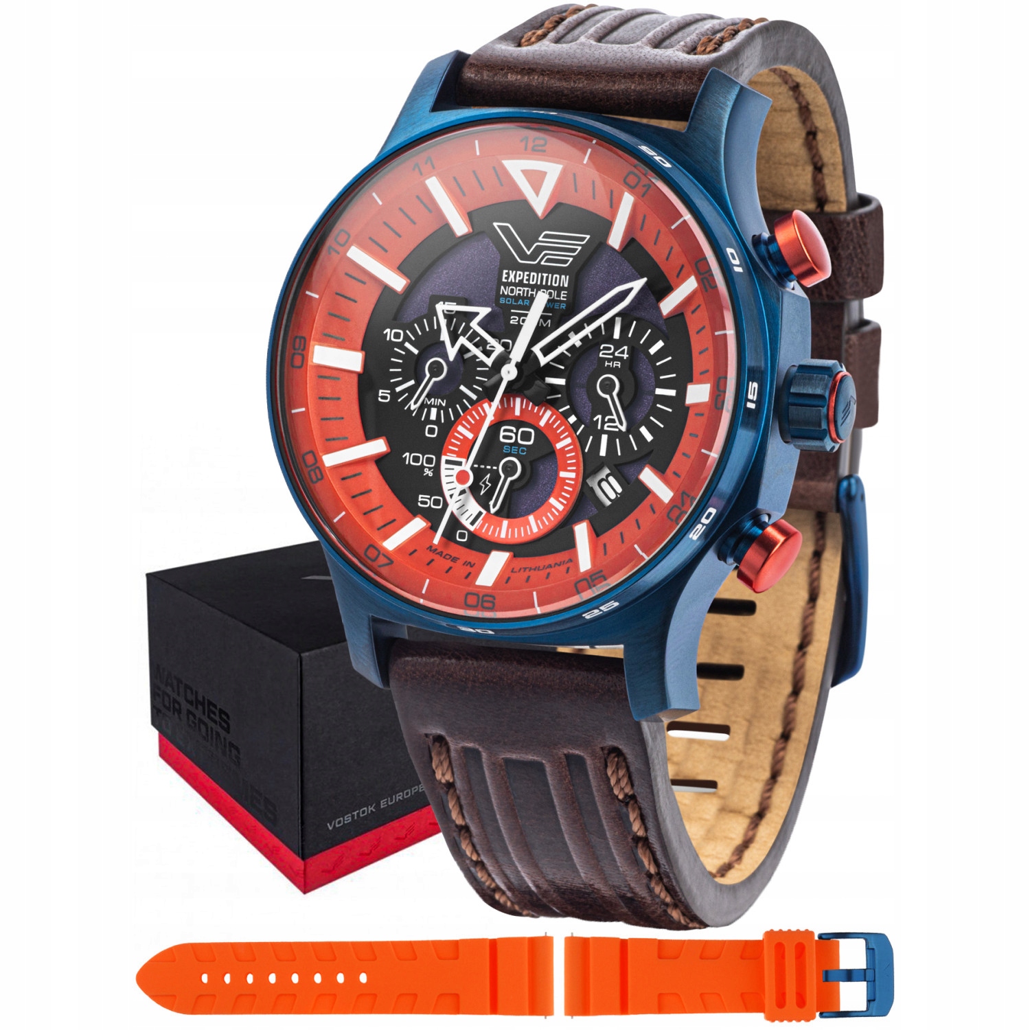 Pánské Hodinky Vostok Europe VR42-595D734 hnědé