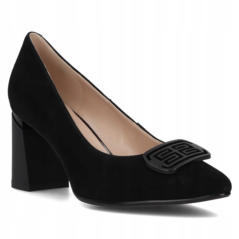 Buty damskie półbuty na obcasie czółenka skórzane Filippo r.37