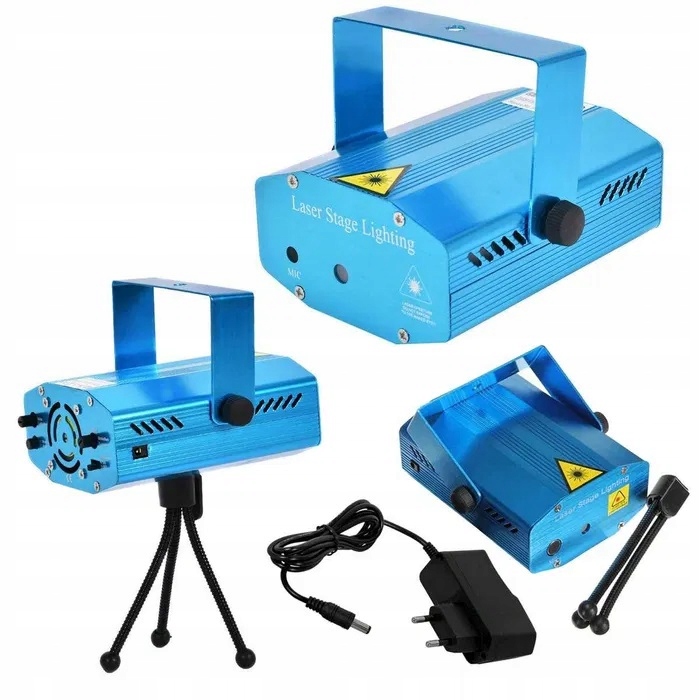 Projektor LASEROWY Dyskotekowy LASER Disco Stroboskop Światła LED RGB Kod producenta MAT-T-397