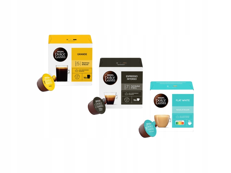 Kapsułki Nescafe Dolce Gusto Grande Espresso Intenso Flat White 3x16szt