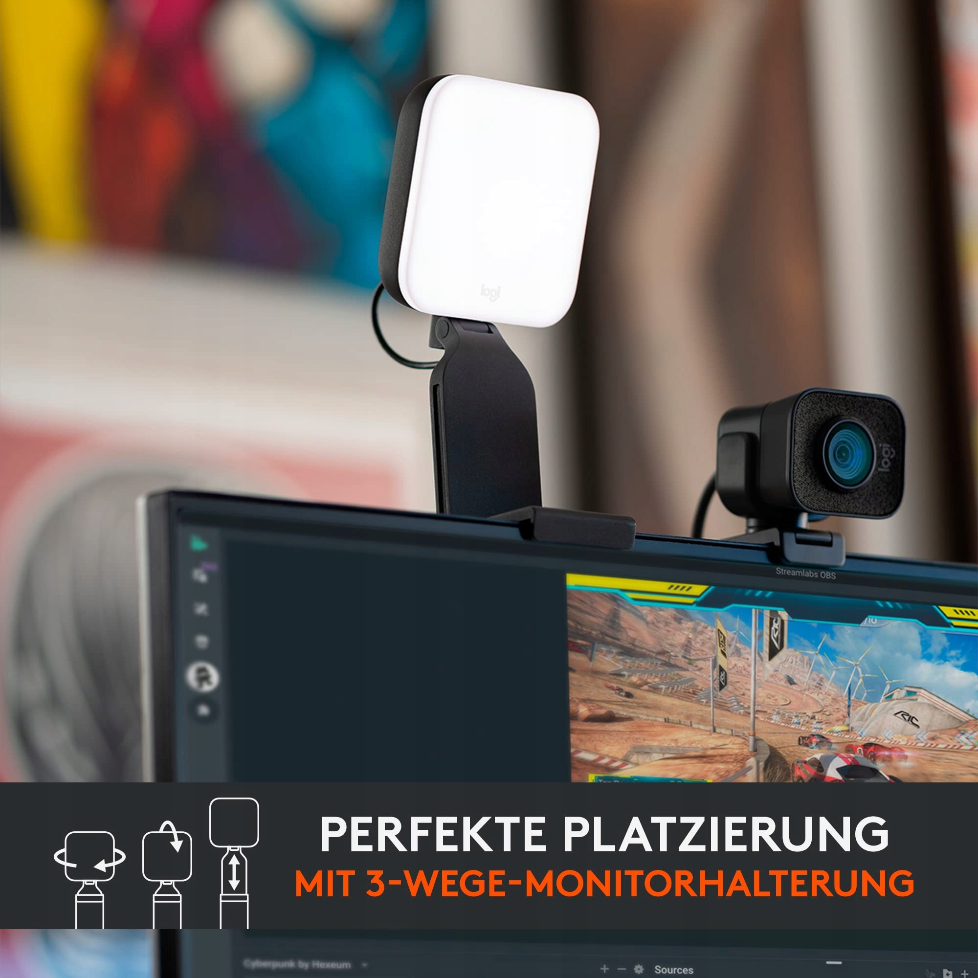 LOGITECH Litra Glow LED Światło Streamingowe TrueSoft Do Wideokonferencji — miniatura 6