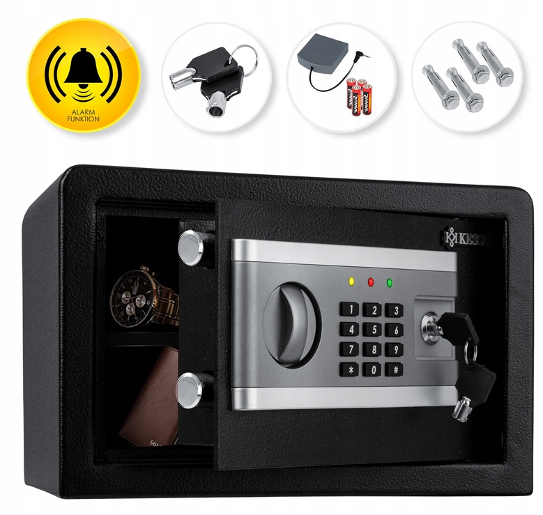 Sejf elektroniczny Kesser 31x20x20 cm czarny
