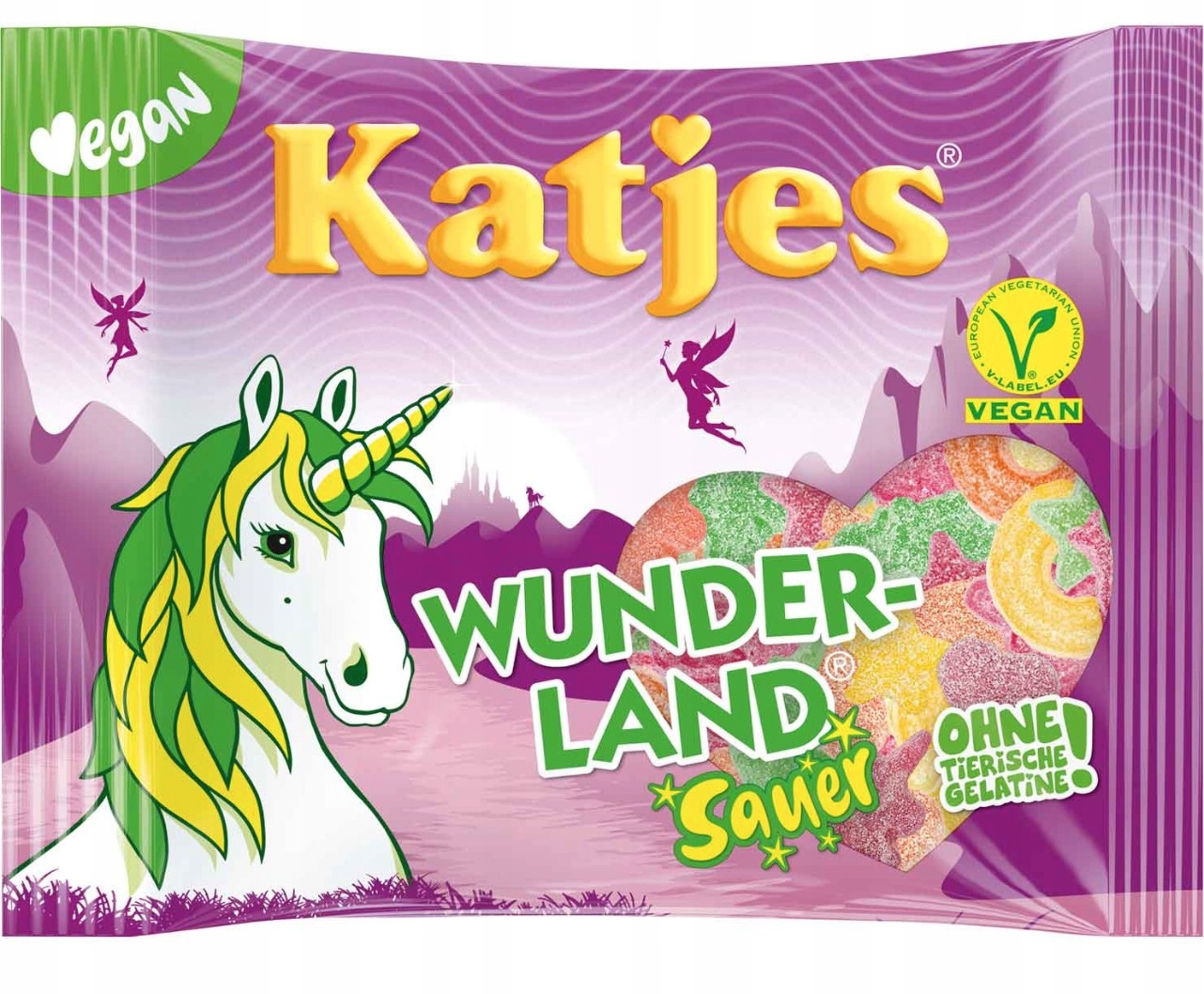 Katjes Savanyú Wunder-Land Zselécukorka 175g.