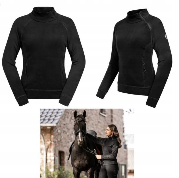 Bluza polar sportowy Osaka ciepła oddychająca Elt czarny 42/XL