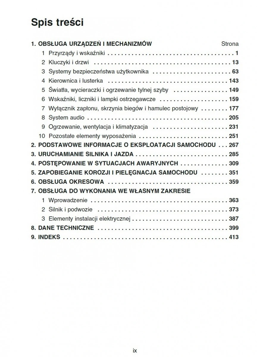 Toyota Yaris 2005 - 2010 Instrukcja Obsługi Marka Toyota