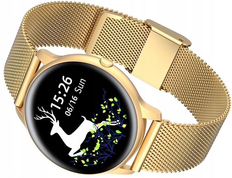 

Zegarek Damski Smartwatch G.rossi SW015 Złoty +box