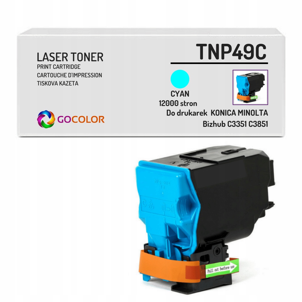Nowy Toner TNP49C A95W450 do Konica Minolta Bizhub C3351 C3851 C3851FS