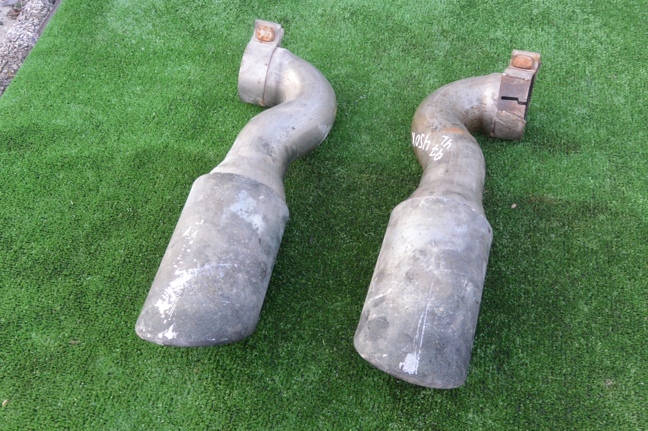 pipe end of an exhaust right left AUDI Q7 4L KOMPLET