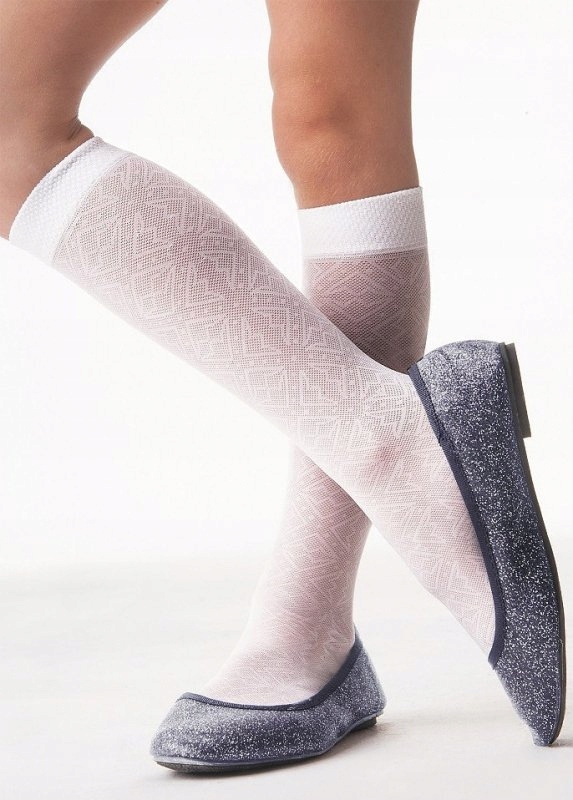 

Podkolanówki Knittex Zuzia białe Pierwsza Komunia