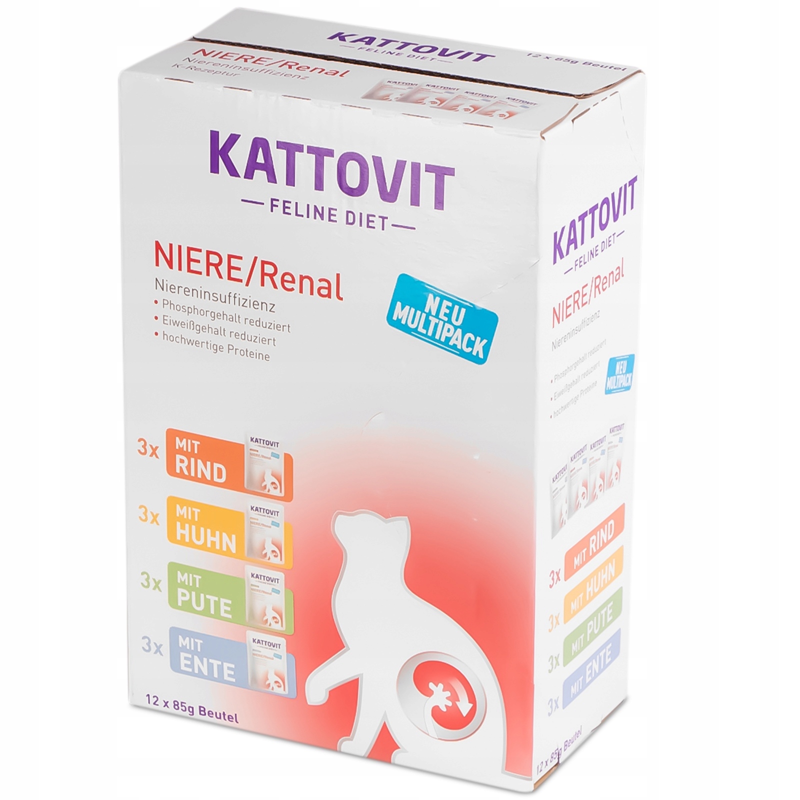 Krmivo Pro Kočky Veterinární Dieta Na Nemocné Ledviny Nízké Bílkoviny 12X85 G