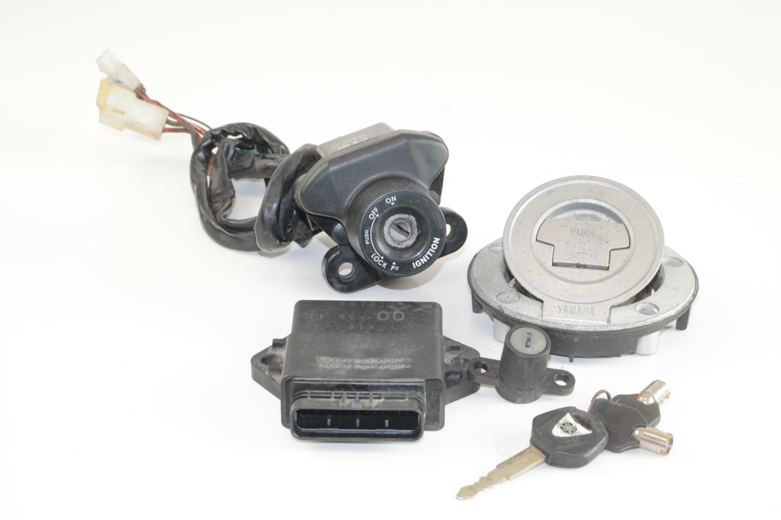YAMAHA FZ6 04-09 ZESTAW STARTOWY STACYJKA WLEW KLUCZYKI ZAMEK