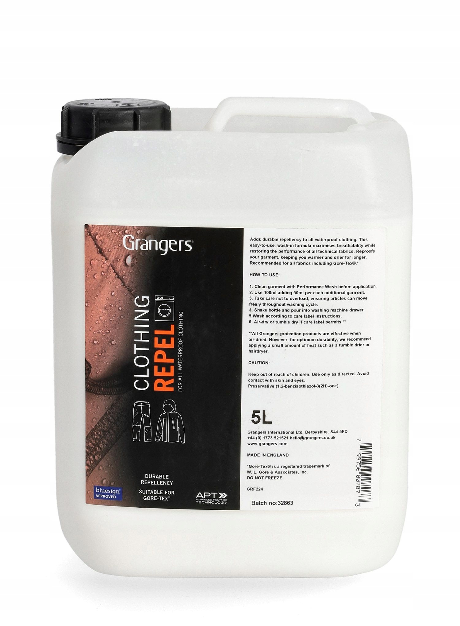 Impregnace na oblečení Grangers Clothing Repel 5 L