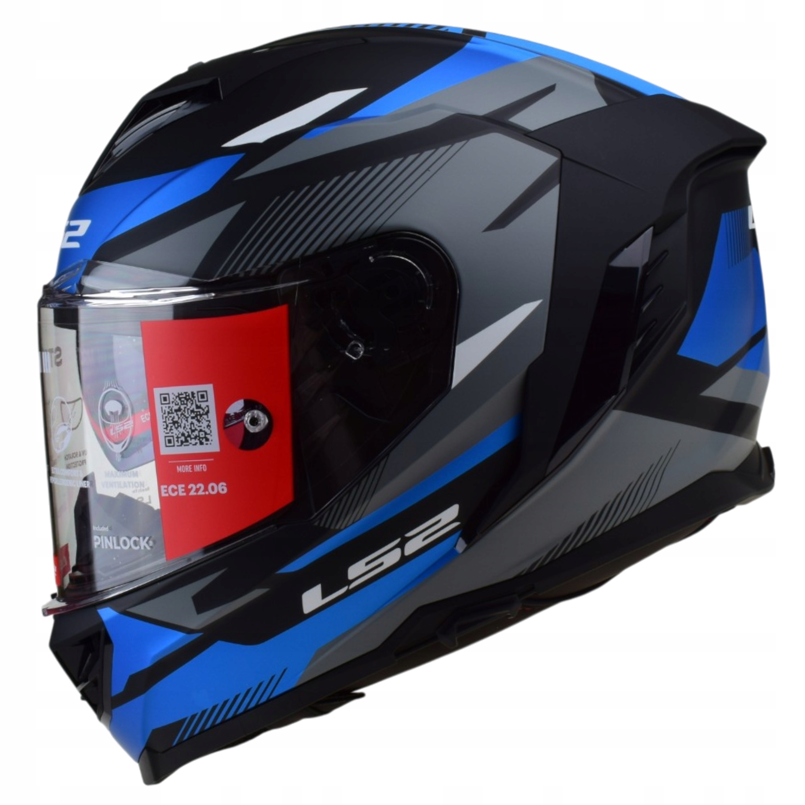 Kask LS2 FF818 Storm III Komai Black Blue Blenda Pinlock r.XL
