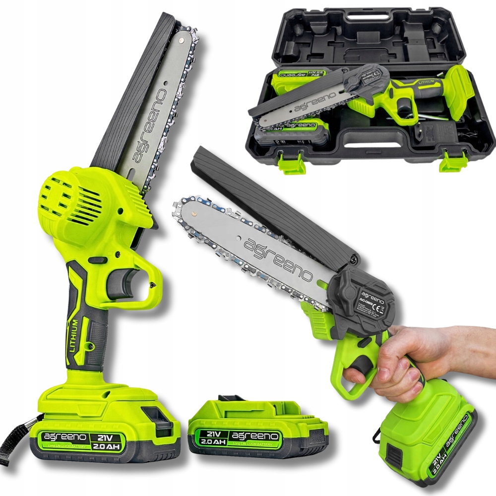 Aku řetězová pila řetězová pila Sada 2x akumulátor