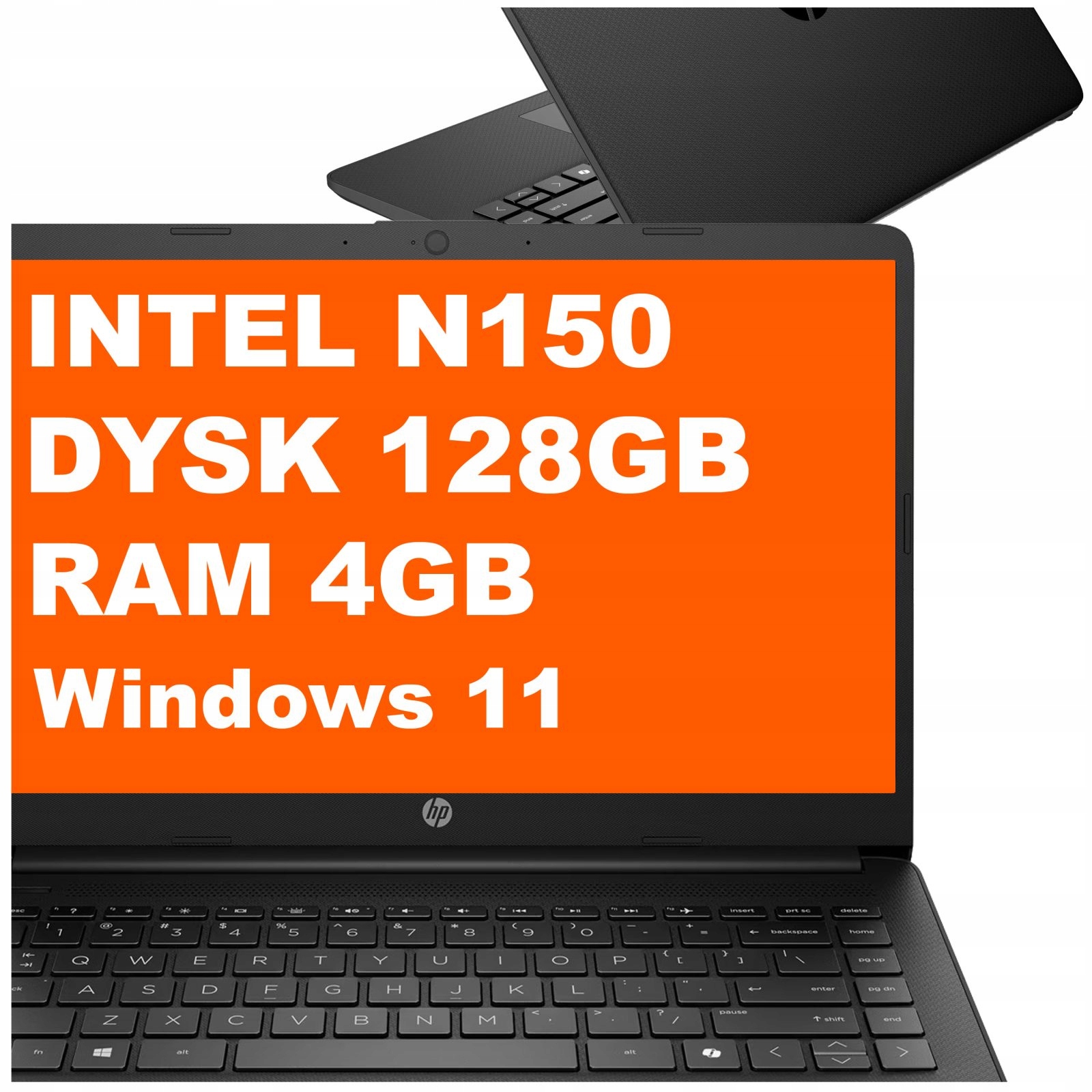 Laptop Hp 14-dq Intel N150 4GB 128GB Ufs Intel Uhd 14" Hd Win 11 Czarny