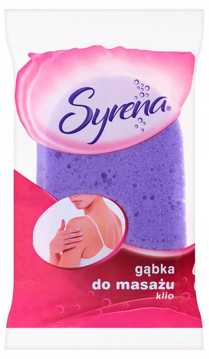 

Gąbka kąpielowa do masażu Klio Syrena mix kolor