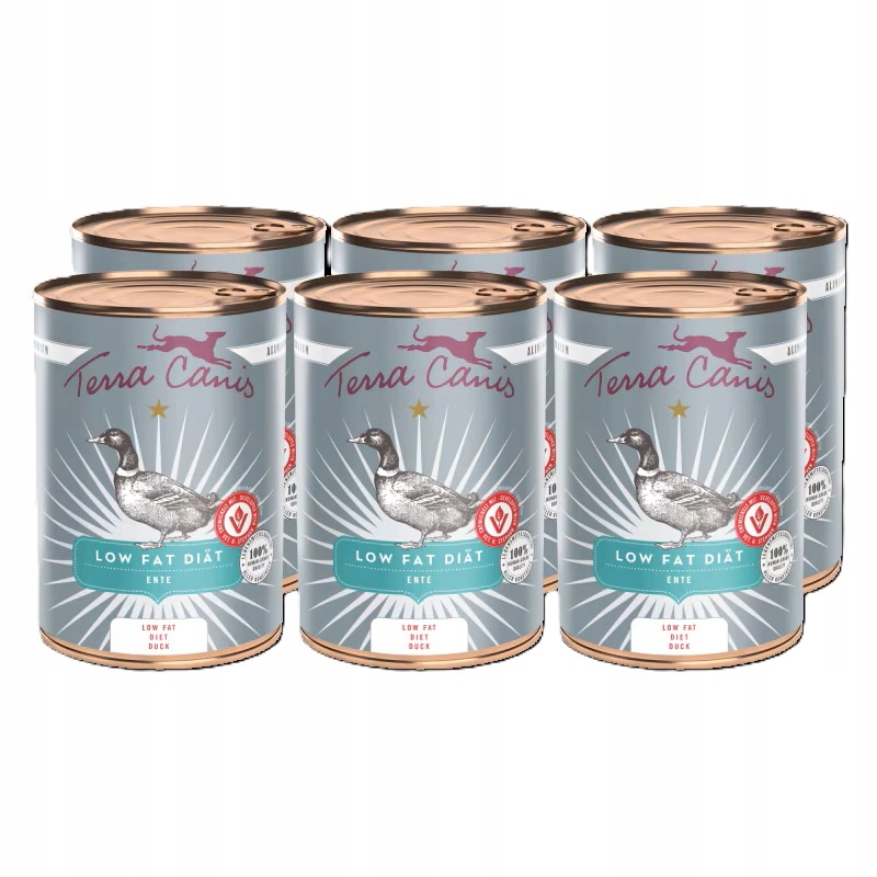 Levně Terra Canis Low Fat Kachna 6 x 400 g