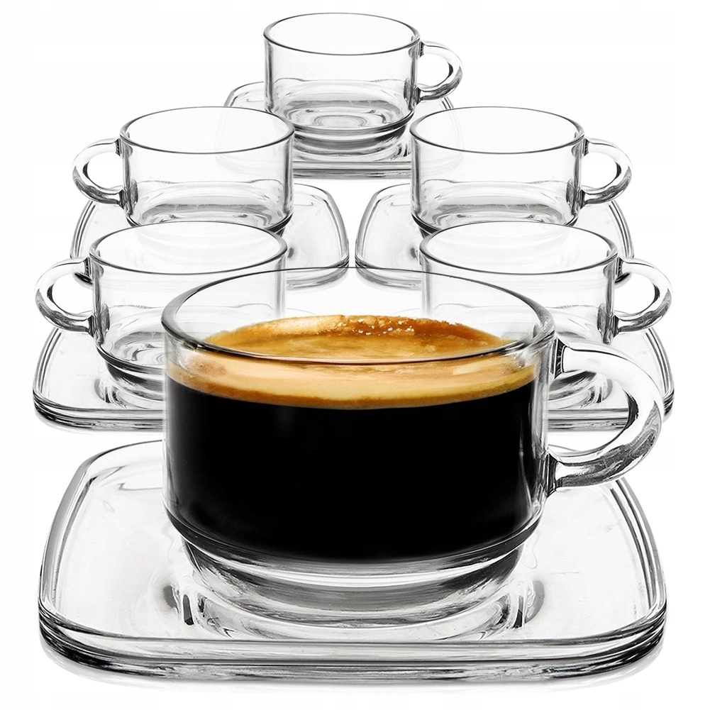 Sada 6 Lav espressových šálků Kusů 75 ml s uchem